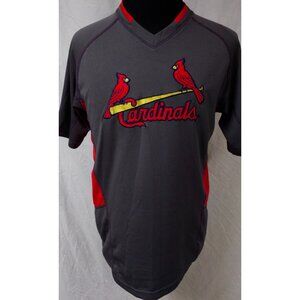 Majestic Cardinals Gray and Red Jersey